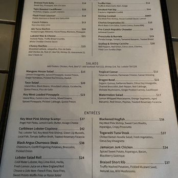 Mangoes - Menu - Seafood Near Me - Key West, Florida