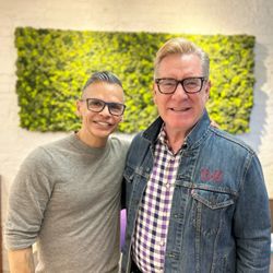 Lennie and our client Bill 

#AvedaMen #GrayBlending