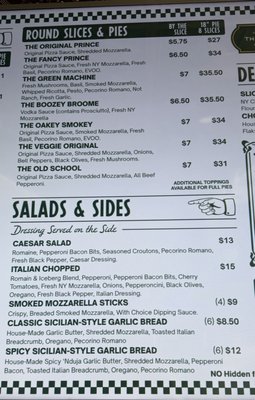Menu photo 3 Prince Street Pizza Costa Mesa, CA
