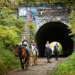 Uncle Buck's Public Riding Stables And Dance Barn - Take a guided horseback ride to the Moonville Tunnel.