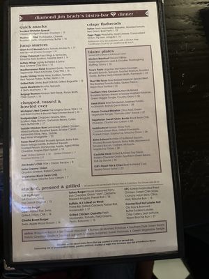 Menu photo 8 Diamond Jim Brady's Novi, MI Menu photo 8 Diamond Jim Brady's Novi, MI