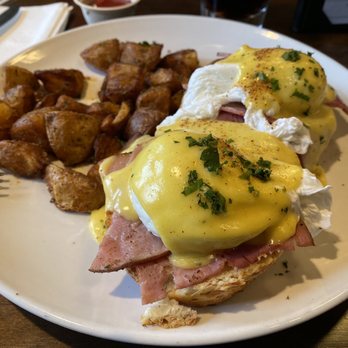 The Point - Eggs Benedict with potatoes - Sports Bars Near Me - Burien, Washington The Point - Eggs Benedict with potatoes - Sports Bars Near Me - Burien, Washington