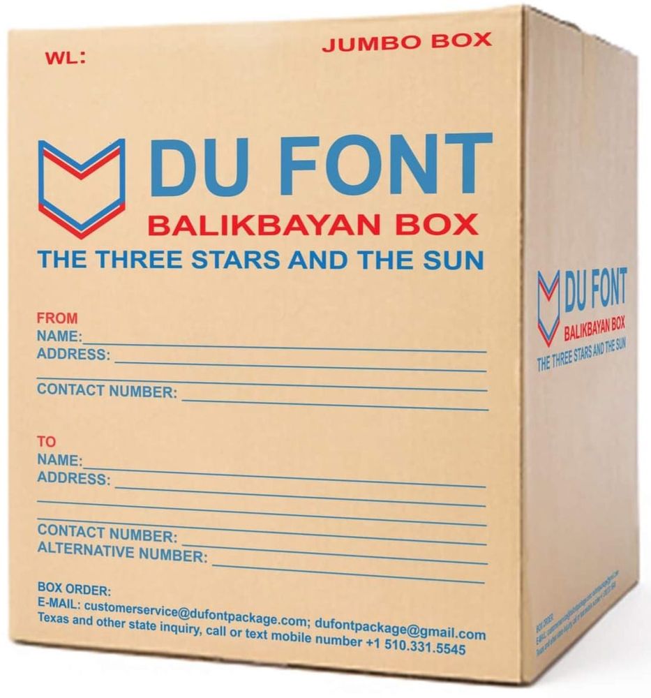 DU FONT BALIKBAYAN BOX Updated October 2024 14 Photos 1826