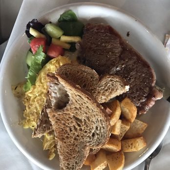 Garden City Cafe - Steak and Eggs with whole wheat toast - American Near Me - Juno Beach, Florida Garden City Cafe - Steak and Eggs with whole wheat toast - American Near Me - Juno Beach, Florida
