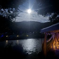 Tico Time River Resort - Full moon over the Animus River