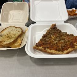 Longworth Cafeteria - Reuben and a slice