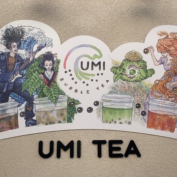 Umi Tea - Cool design on wall - Bubble Tea Near Me - Fremont, California Umi Tea - Cool design on wall - Bubble Tea Near Me - Fremont, California