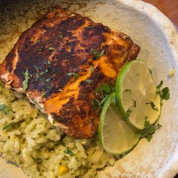 de Fuego - Brazilian Salmon with risotto - Latin American Near Me - Clackamas, Oregon