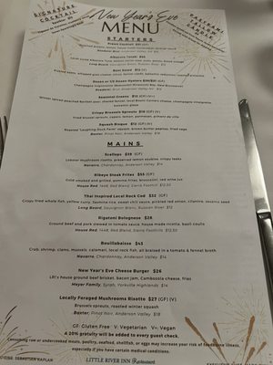 Menu photo 7 Little River Inn Restaurant Little River, CA Menu photo 7 Little River Inn Restaurant Little River, CA