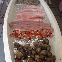 The row boat of fresh catches. How amazing, right?