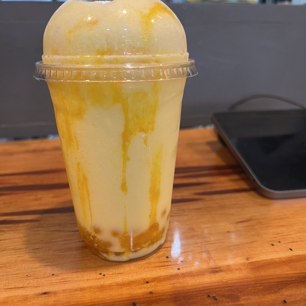 Bottega - Shaken mango milk tea with peach boba - Herbs & Spices Near Me - Mullins, South Carolina Bottega - Shaken mango milk tea with peach boba - Herbs & Spices Near Me - Mullins, South Carolina