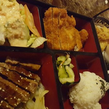 Sakura - Teri Beef, tonkatsu-Bento C and side tempura - Sushi Bars Near Me - Mililani, Hawaii Sakura - Teri Beef, tonkatsu-Bento C and side tempura - Sushi Bars Near Me - Mililani, Hawaii