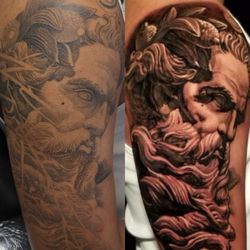 The Dolorosa Tattoo - Before and after