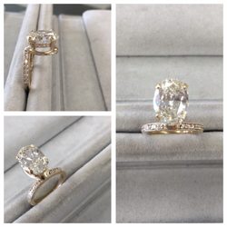 Almar Jewelers - Beautiful piece custom designed to fit around customer's wedding band.