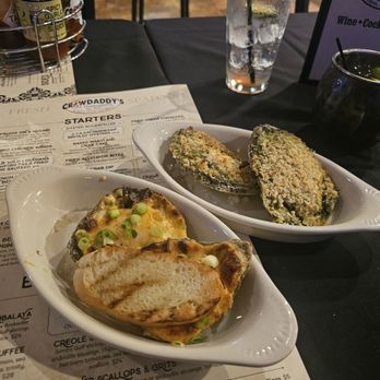 Crawdaddy's on Greenfield - Cajun Parmesan Broiled and Rockefeller Oysters with Moscow Mule - Southern Near Me - West Allis, Wisconsin Crawdaddy's on Greenfield - Cajun Parmesan Broiled and Rockefeller Oysters with Moscow Mule - Southern Near Me - West Allis, Wisconsin