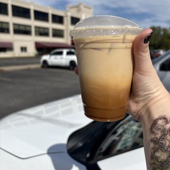 Platter's Chocolate Factory - Iced pumpkin spice latte (16 oz) (ignore the dollar store fake tatto on my arm lol!) - Ice Cream & Frozen Yogurt Near Me - North Tonawanda, New York Platter's Chocolate Factory - Iced pumpkin spice latte (16 oz) (ignore the dollar store fake tatto on my arm lol!) - Ice Cream & Frozen Yogurt Near Me - North Tonawanda, New York