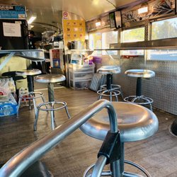 El Rodeo - Indoor seating in the food truck!
