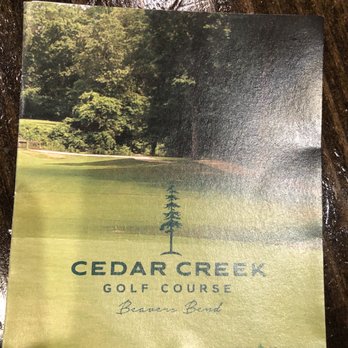 Cedar Creek Golf Course - Front of scorecard. - Golf Near Me Cedar Creek Golf Course - Front of scorecard. - Golf Near Me