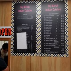 Taste of India - Wall menu