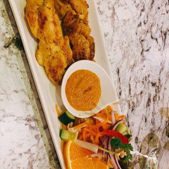 Nimman Thai Cuisine - Chicken Satay with peanut butter sauce - Thai Near Me - Toronto, Ontario
