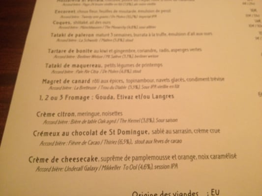 Menu photo 6 La Fine Mousse Restaurant Paris, 75