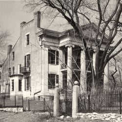 The Chatillon-DeMenil Mansion - View of the DeMenil 1863 addition (in 1962) before restoration
