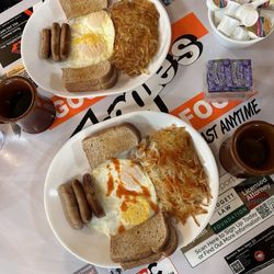 Hoagies Family Restaurant - 5. Sausage or Bacon, Two Eggs, Toast