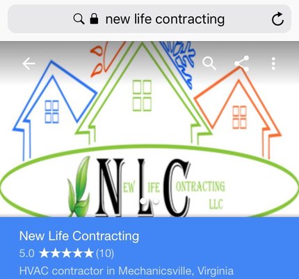 New Life Contracting Logo