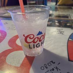 Corner Club - Vodka soda splash of cranberry with lime (was not the drink I ordered)