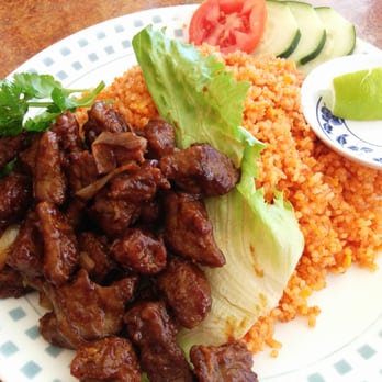 Dong Nguyen - Shaken beef with tomato rice. Looks pretty and would have tasted better had it been made fresh. - Chinese Near Me - Alhambra, California Dong Nguyen - Shaken beef with tomato rice. Looks pretty and would have tasted better had it been made fresh. - Chinese Near Me - Alhambra, California