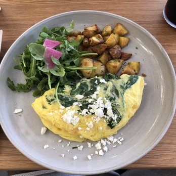 Everyday Eatery - Spinach and Feta Omlette - Cafes Near Me - Irvine, California