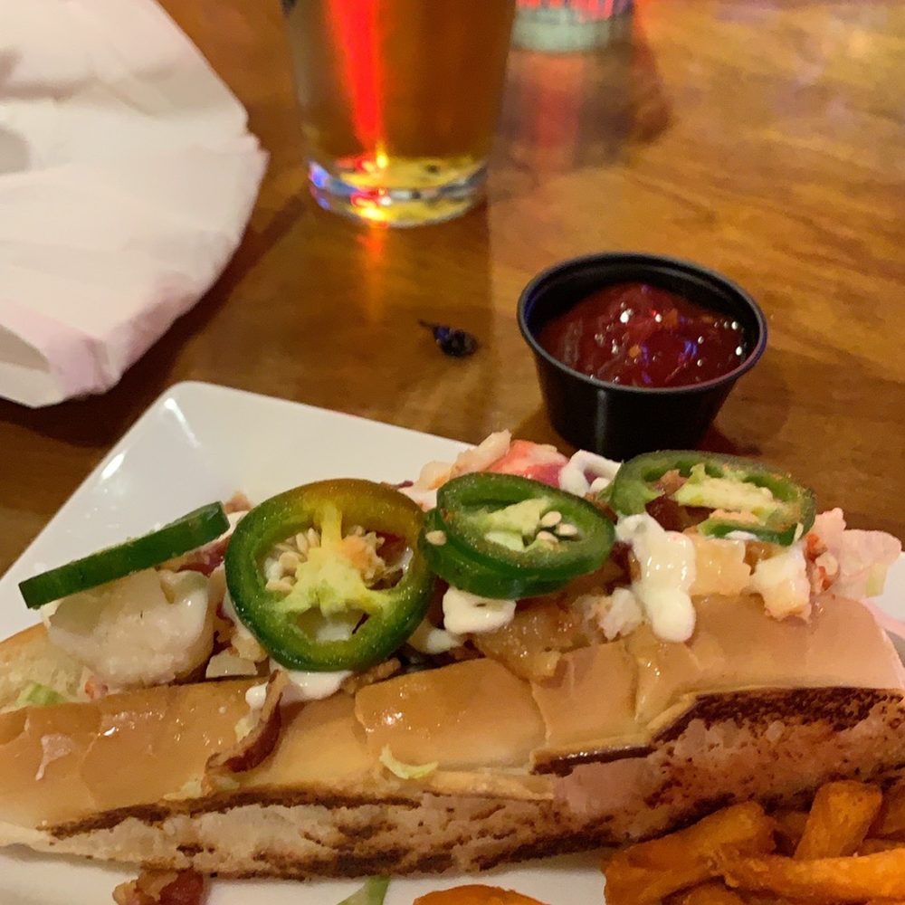 Geddy's - Geddy's "Bacon Jalapeño" Lobster Roll - Seafood Near Me - Bar Harbor, Maine Geddy's - Geddy's "Bacon Jalapeño" Lobster Roll - Seafood Near Me - Bar Harbor, Maine