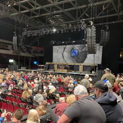 Stage set up for Styx concert