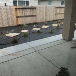 Additional concrete and drip system