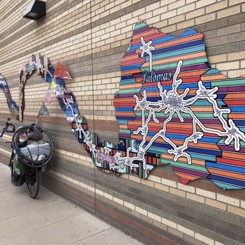 Casita de Bicicletas - Outstanding mural at the Palomas-Columbus POE! - Hostels Near Me - Progreso, YUC