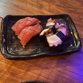 Drunken Monkey - a plate of sushi on a wooden table - Japanese Near Me - Truckee, California