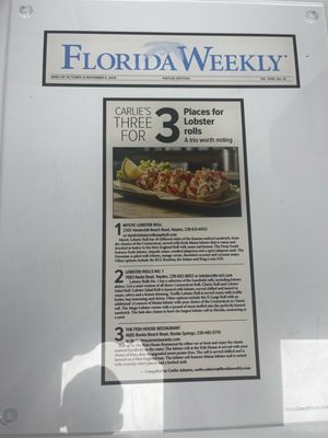 Menu photo 6 Magic Lobster Roll Co - Naples, Vanderbilt Shoppes Naples, FL Menu photo 6 Magic Lobster Roll Co - Naples, Vanderbilt Shoppes Naples, FL