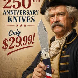 NobleWares - USA 250th anniversary knives starting at $29.99