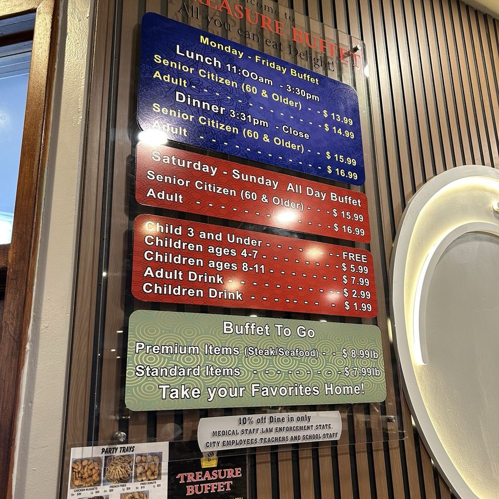 Treasure Buffet - Prices / Menu - Buffets Near Me - Windcrest, Texas Treasure Buffet - Prices / Menu - Buffets Near Me - Windcrest, Texas