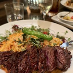Spicy Vodka Pasta Grilled (c.ab.) Hanger Steak Spicy Vodka Pasta Grilled (c.ab.) Hanger Steak