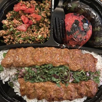 Hollywood Wraps & Grill - Beef Lule Kabob Plate - Salad Near Me - Los Angeles, California