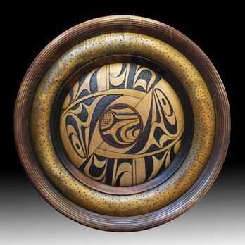 Salish Sea Market - Hand Carved Maple by Qualicum Beach artist Douglas J Fisher - Art Galleries Near Me - Bowser, British Columbia Salish Sea Market - Hand Carved Maple by Qualicum Beach artist Douglas J Fisher - Art Galleries Near Me - Bowser, British Columbia