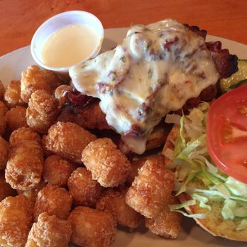 Curbside Cafe - An incredible buffalo bacon chicken sandwich! And tots of course... - American Near Me - Richmond, Virginia Curbside Cafe - An incredible buffalo bacon chicken sandwich! And tots of course... - American Near Me - Richmond, Virginia