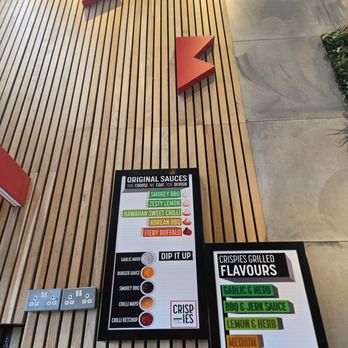 Crispies Tower Hill - Menu from afar - Chicken Shop Near Me - London, XGL Crispies Tower Hill - Menu from afar - Chicken Shop Near Me - London, XGL