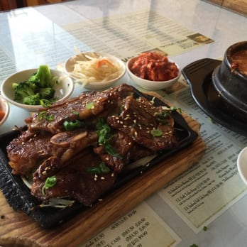 Manna - Kalbi has too much fat and too tough to chew. Tofu stew is nice and spicy. - Korean Near Me - San Francisco, California Manna - Kalbi has too much fat and too tough to chew. Tofu stew is nice and spicy. - Korean Near Me - San Francisco, California