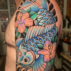 Blue Hawaii Tattoo Maui - Day after completion. Amazing job