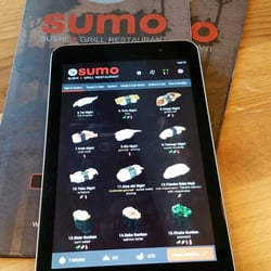 Sumo - Quick ordering via tablet for upstairs seating only.