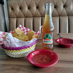 Fiesta Bamba - Free chips and salsa; tamarind soda, raspberry iced tea.