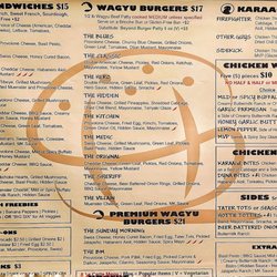 Hidden Spot EXL - Menu 8/17/23