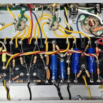 Hand Wired Amp Repair - Blackface Deluxe Reverb clone - Electronics Repair Near Me Hand Wired Amp Repair - Blackface Deluxe Reverb clone - Electronics Repair Near Me